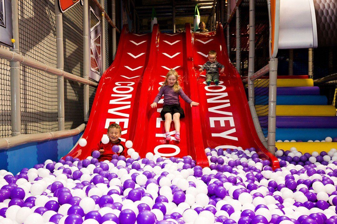 Photo by user thelandinglaketaupo, caption reads 💙💛❤️ Eat, Drink, Bounce and Bowl WITHOUT surcharges, every public holiday here at the Dropzone 💙💛❤️

#lovetaupo #familytime #HappyNewYear